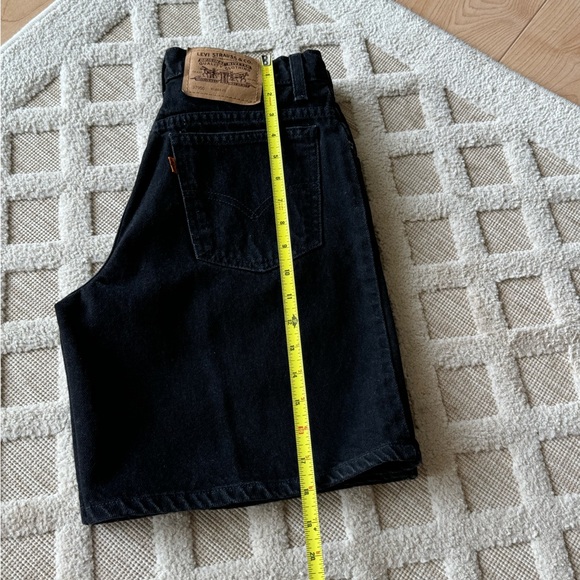 Vintage 90’s Dark Wash Levi’s 950 Relaxed Shorts Size 9 Classic Orange Tab - Picture 5 of 14